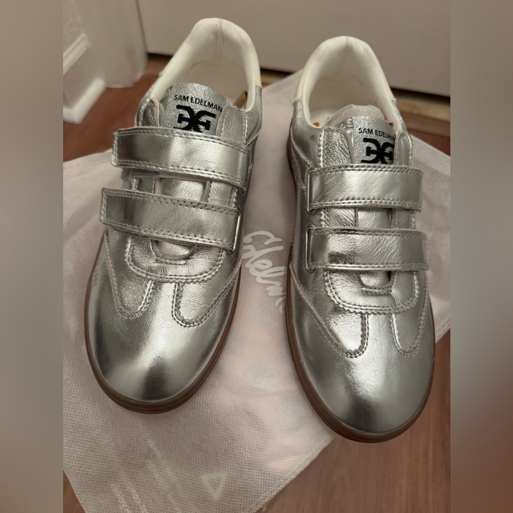 Sam Edelman metallic sneakers